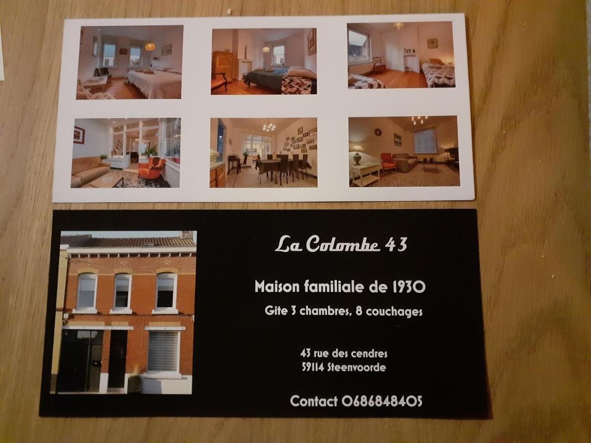 La Colombe 43 Villa Steenvoorde Eksteriør billede